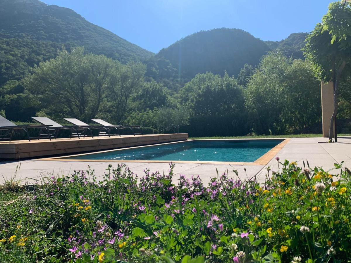 Estive Des Angelettes Piscine Chauffee Sauna Saint-Ferréol-Trente Eksteriør bilde
